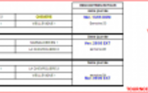 Calendrier 2ème phase - Poule 13 à 16