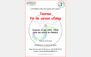 Tournoi fin de saison ufolep à Chéméré