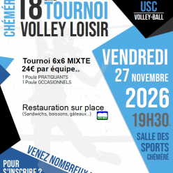 18ème tournoi volley loisir Chéméré